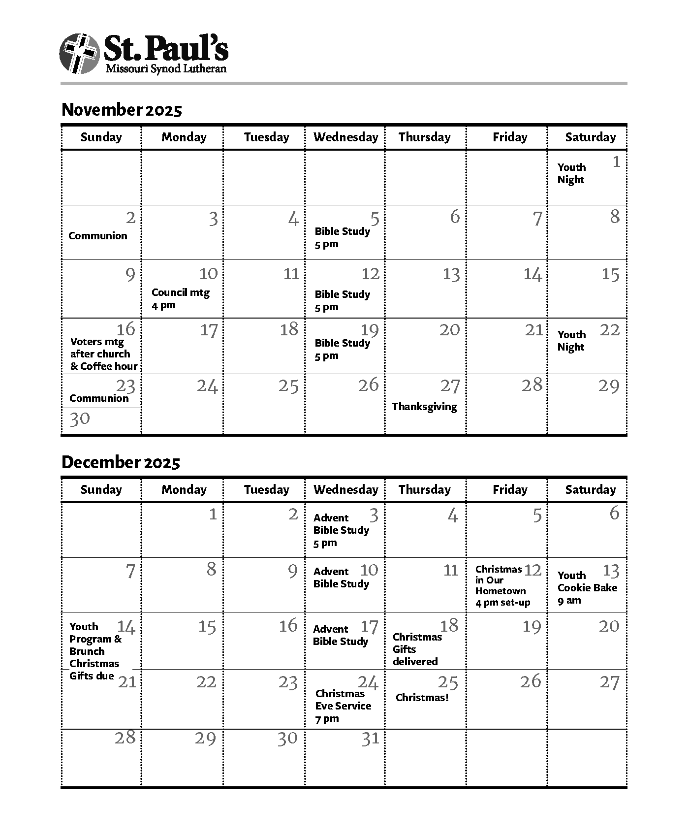calendar